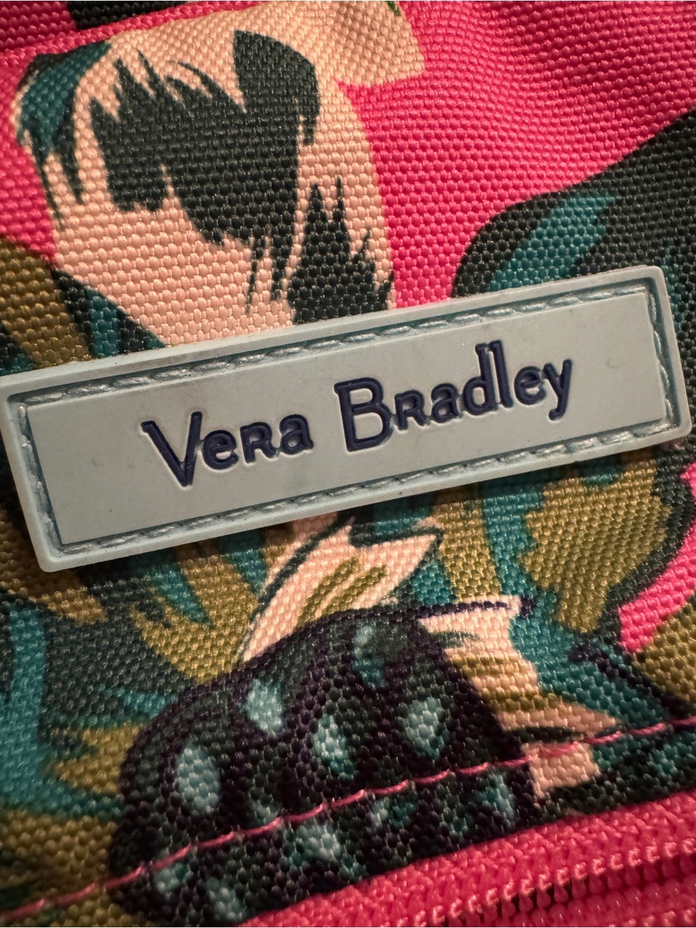 Vera Bradley Pink Floral Large Campua Backpack in Retired Tropical Paradise - Picture 2 of 10